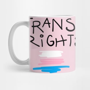 Trans Scribble Flag Mug